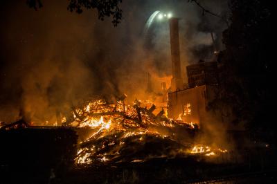 Sankt Johann: Brand mit Millionenschaden auf dem Gestuetshof des Haupt- und Landgestuet Marbach 